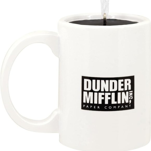 The Office Dunder Mifflin World's Best Boss Mug Hallmark Christmas Ornament NEW - Picture 2 of 8